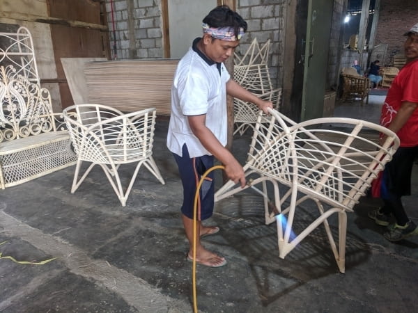 how rattan furniture is made